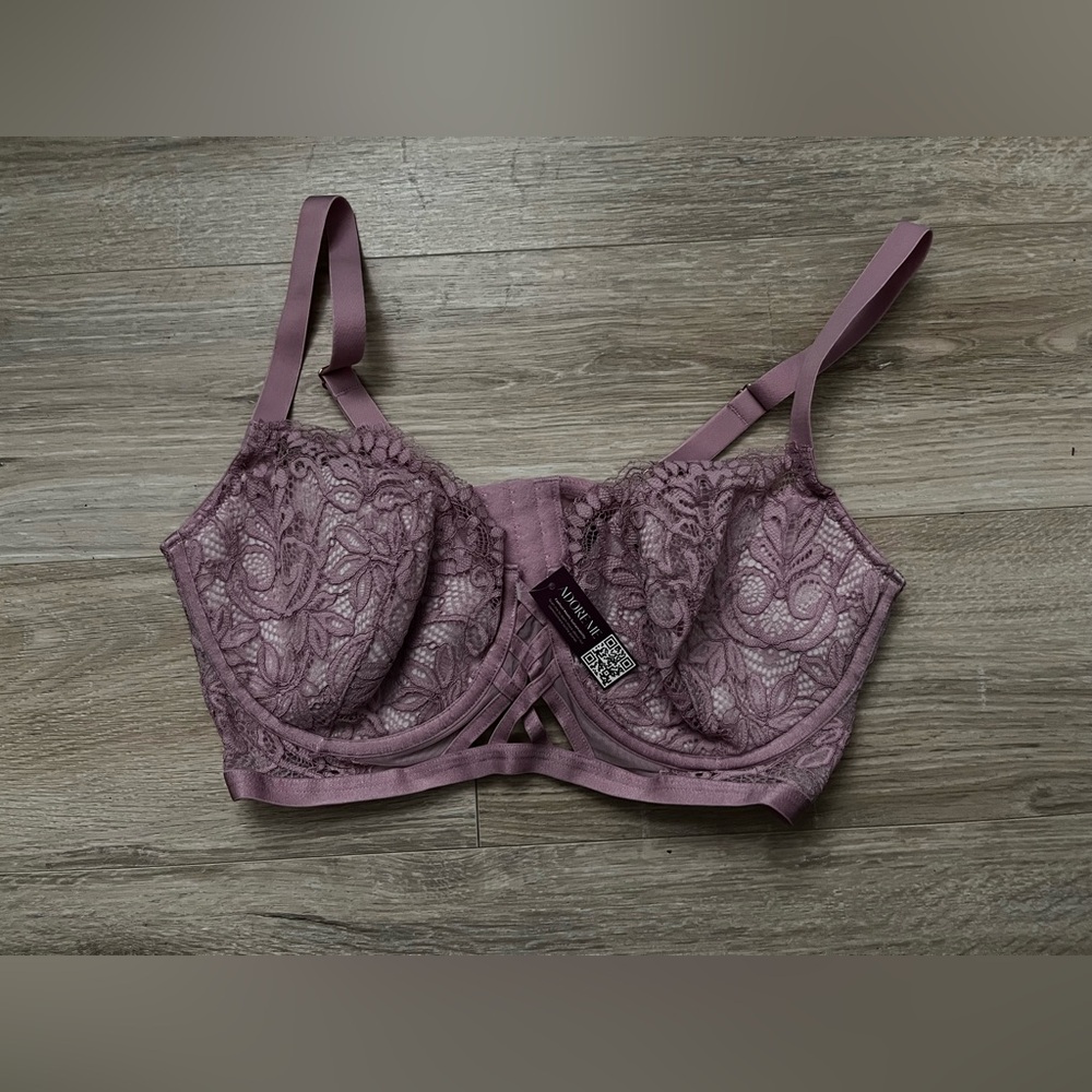 NWT Adore Me Women’s Diara Contour Mauve Mist Bra - Size 38DD